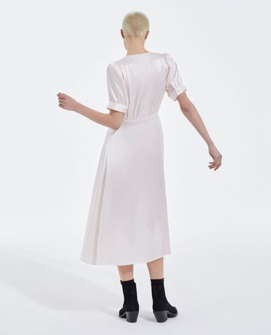  THE KOOPLES - Đầm midi phom suông cổ V Buttons 