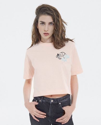  THE KOOPLES - Áo croptop nữ tay ngắn thời trang 