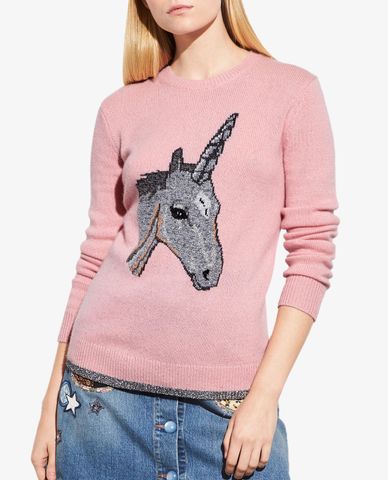  COACH - Áo sweatshirt nữ tay dài Unicorn 