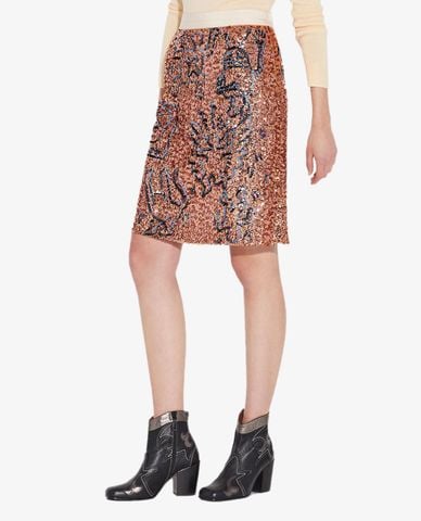  COACH -  Chân váy mini đính cườm X Keith Haring 