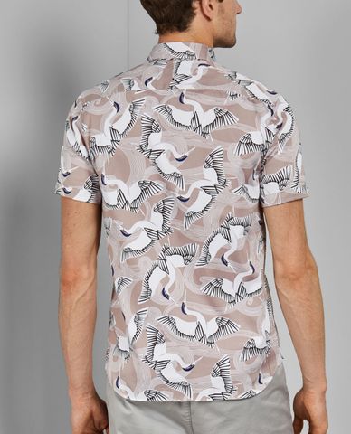  TED BAKER - Áo sơ mi nam tay ngắn Ozcar 