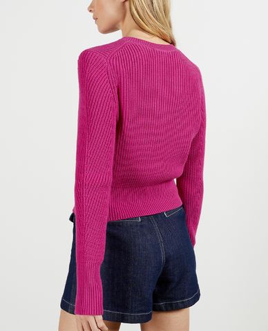  TED BAKER - Áo cardigan nữ tay dài phom ngắn Rocota 