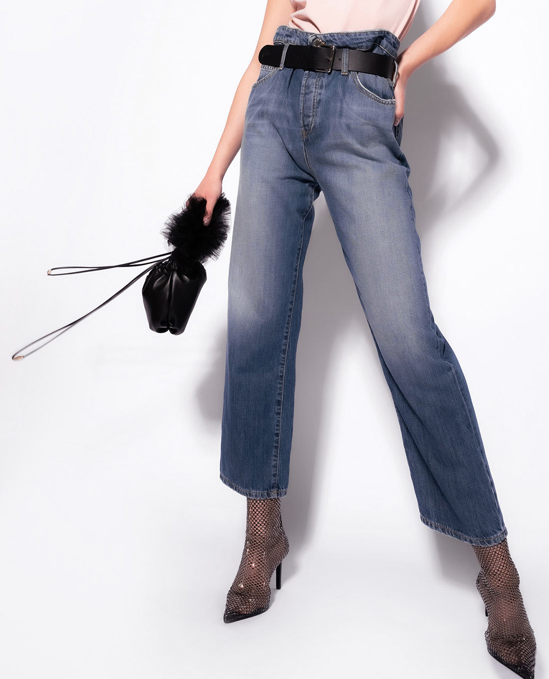 PINKO - Quần jeans nữ ống đứng Classifica