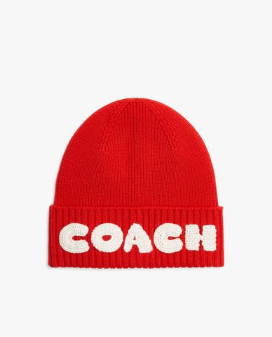  COACH - Nón len nữ Boxed Beanie 
