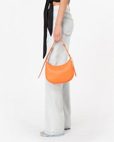  PINKO - Quần jeans ống rộng lưng cao phối viền tua rua Wanda 