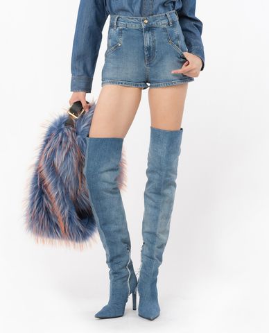  PINKO - Quần shorts jeans nữ Vento 