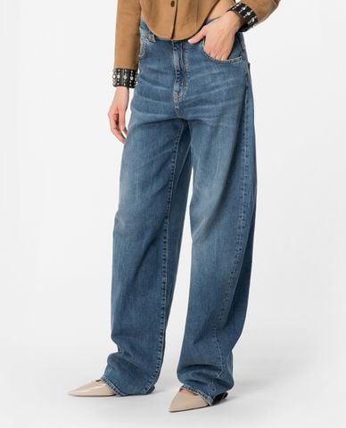  PINKO - Quần jeans ống đứng dáng thụng Eloise 