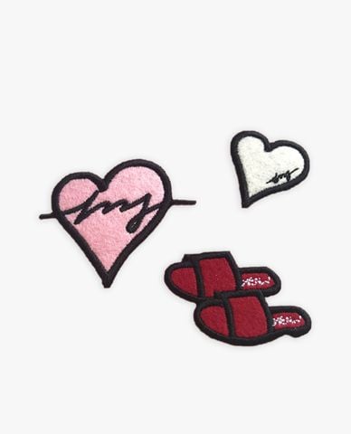  Marhen.J - Set huy hiệu cài túi xách Wappen Heart 