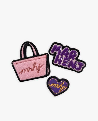  Marhen.J - Set huy hiệu cài túi xách Wappen Funny 