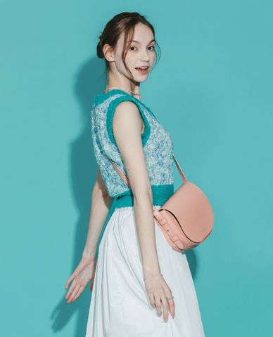  Marhen.J - Túi đeo chéo nữ hình bán nguyệt Mika 