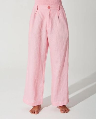  OLABEN - Quần nữ ống rộng Belle Linen 