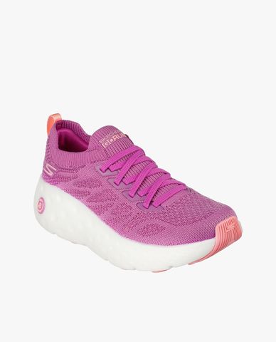  SKECHERS - Giày sneakers nữ cổ thấp thắt dây Max Cushioning Hyper Craze 