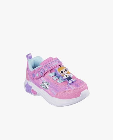  SKECHERS - Giày sneakers bé gái cổ thấp Snuggle 