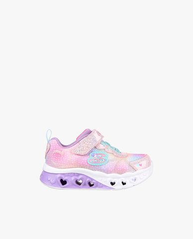  SKECHERS - Giày sneakers bé gái cổ thấp thắt dây Flutter Heart Lights Simply Love 