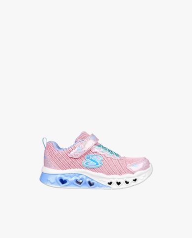  SKECHERS - Giày sneakers bé gái cổ thấp Flutter Heart Lights 