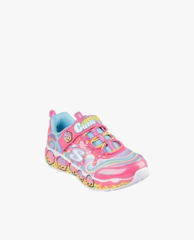  SKECHERS - Giày sneakers bé gái cổ thấp Flutter Heart Lights 