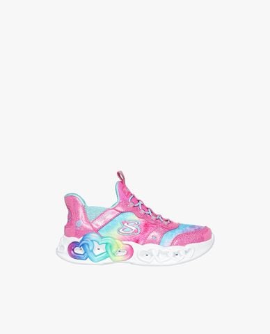  SKECHERS - Giày sneakers bé gái cổ thấp Infinite Heart Lights 