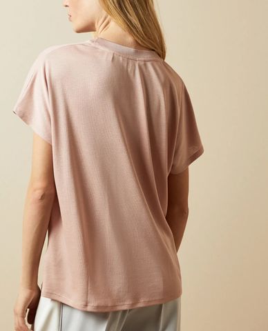  TED BAKER - Áo thun nữ tay ngắn cổ tròn Laali 