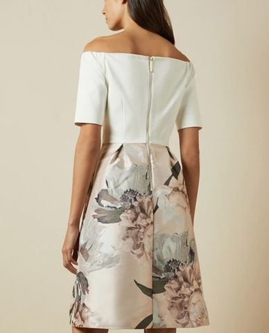  TED BAKER - Đầm midi họa tiết hoa Cathiey 