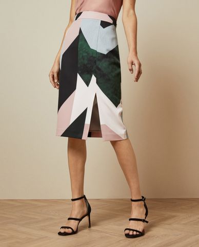  TED BAKER - Chân váy midi bút chì xẻ tà Roxane 