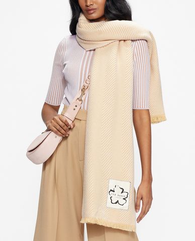  TED BAKER - Khăn choàng nữ chữ nhật Hety Herringbone 