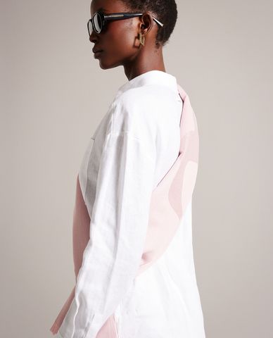  TED BAKER - Khăn choàng nữ phom chữ nhật dài Shersa 