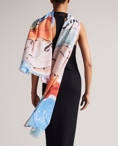 TED BAKER - Khăn choàng nữ chữ nhật Tamira 
