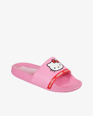  SKECHERS - Dép nữ quai ngang Hello Kitty Cali Pop Ups 