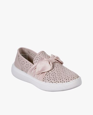  SKECHERS - Giày slip on nữ phối nơ Record Sandra 