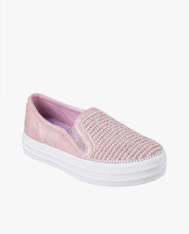  SKECHERS - Giày slip on bé gái Double Up Shiny Dancer 