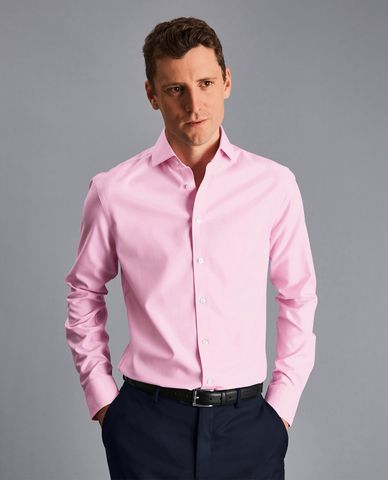  CHARLES TYRWHITT - Áo sơ mi nam tay dài Cutaway Collar Non Iron Twill 