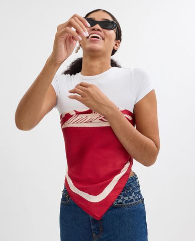  COACH - Khăn choàng nữ lụa phom vuông Pegasus 