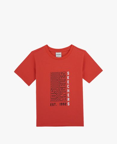  SKECHERS - Áo thun bé trai cổ tròn tay ngắn Los Angeles 