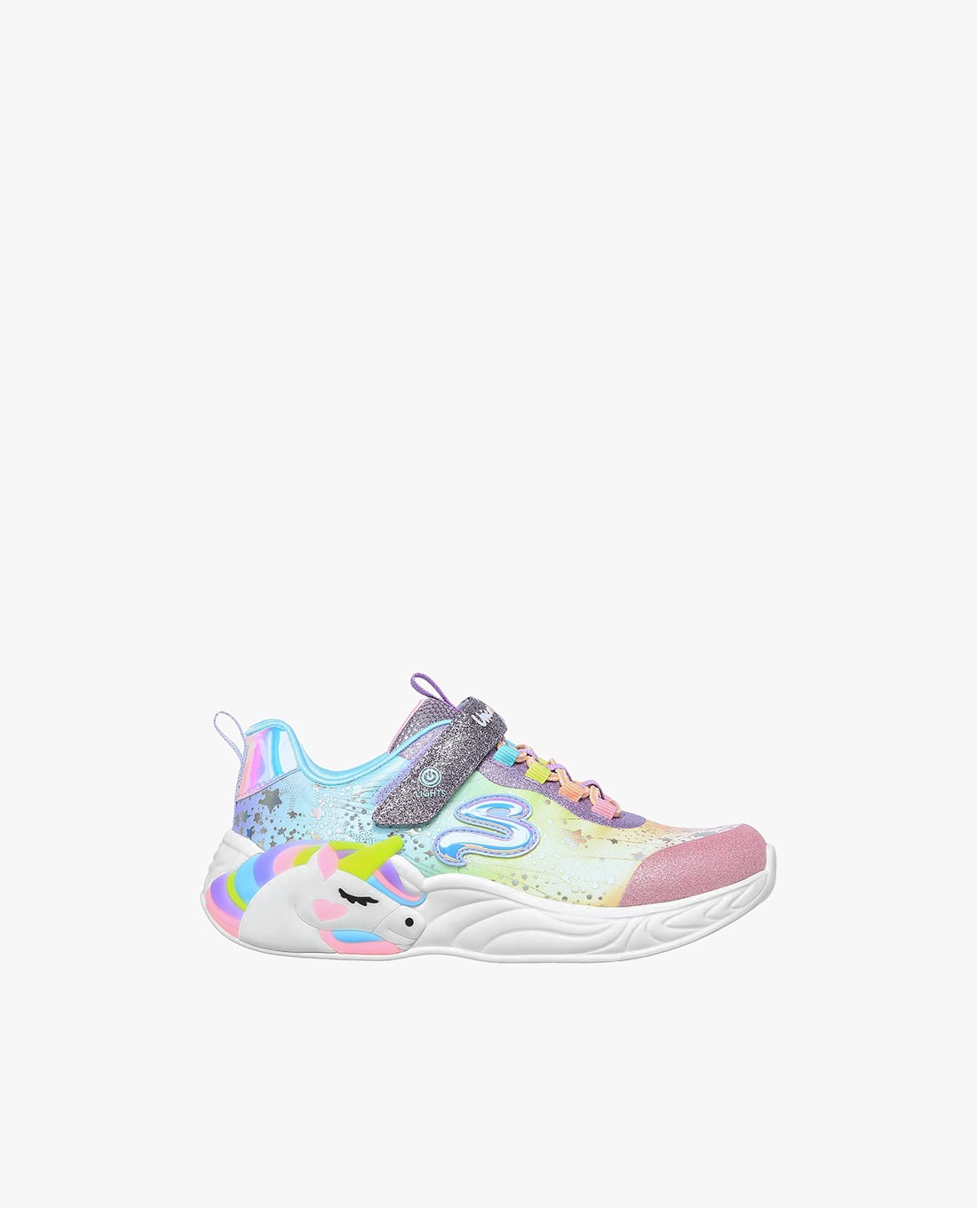 SKECHERS - Giày sneakers bé gái cổ thấp S Lights Unicorn Dreams