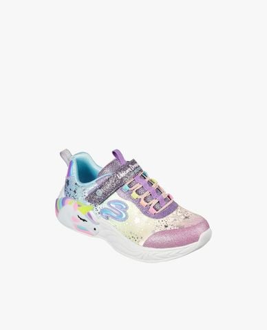  SKECHERS - Giày sneakers bé gái cổ thấp S Lights Unicorn Dreams 