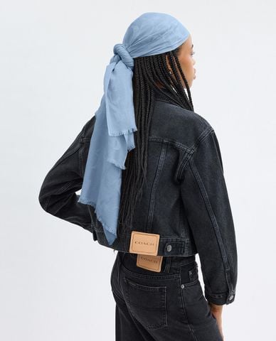  COACH - Khăn choàng nữ chữ nhật Signature Stole 