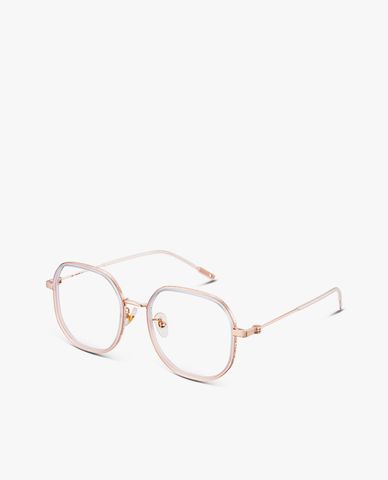  MUJOSH - Gọng kính vuông bản vừa phối viền thời trang 