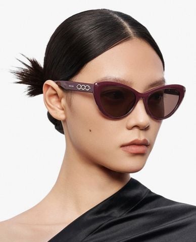  MUJOSH - Kính mát unisex gọng mắt mèo bản dày cá tính 