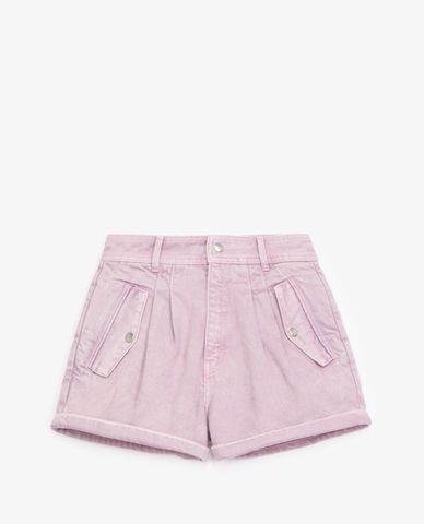  THE KOOPLES - Quần shorts nữ denim W/Press Stud Pockets 