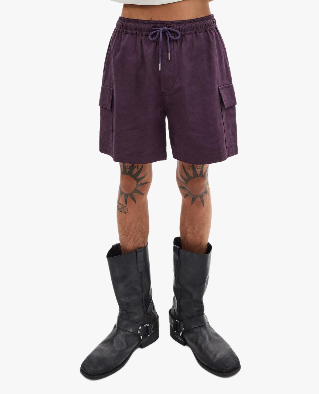 COACH - Quần short nam ống đứng lưng thun Signature In Organic Cotton