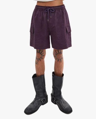  COACH - Quần short nam ống đứng lưng thun Signature In Organic Cotton 