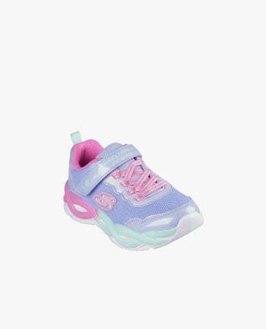  SKECHERS - Giày sneakers bé gái cổ thấp S-Lights Twisty Glow 