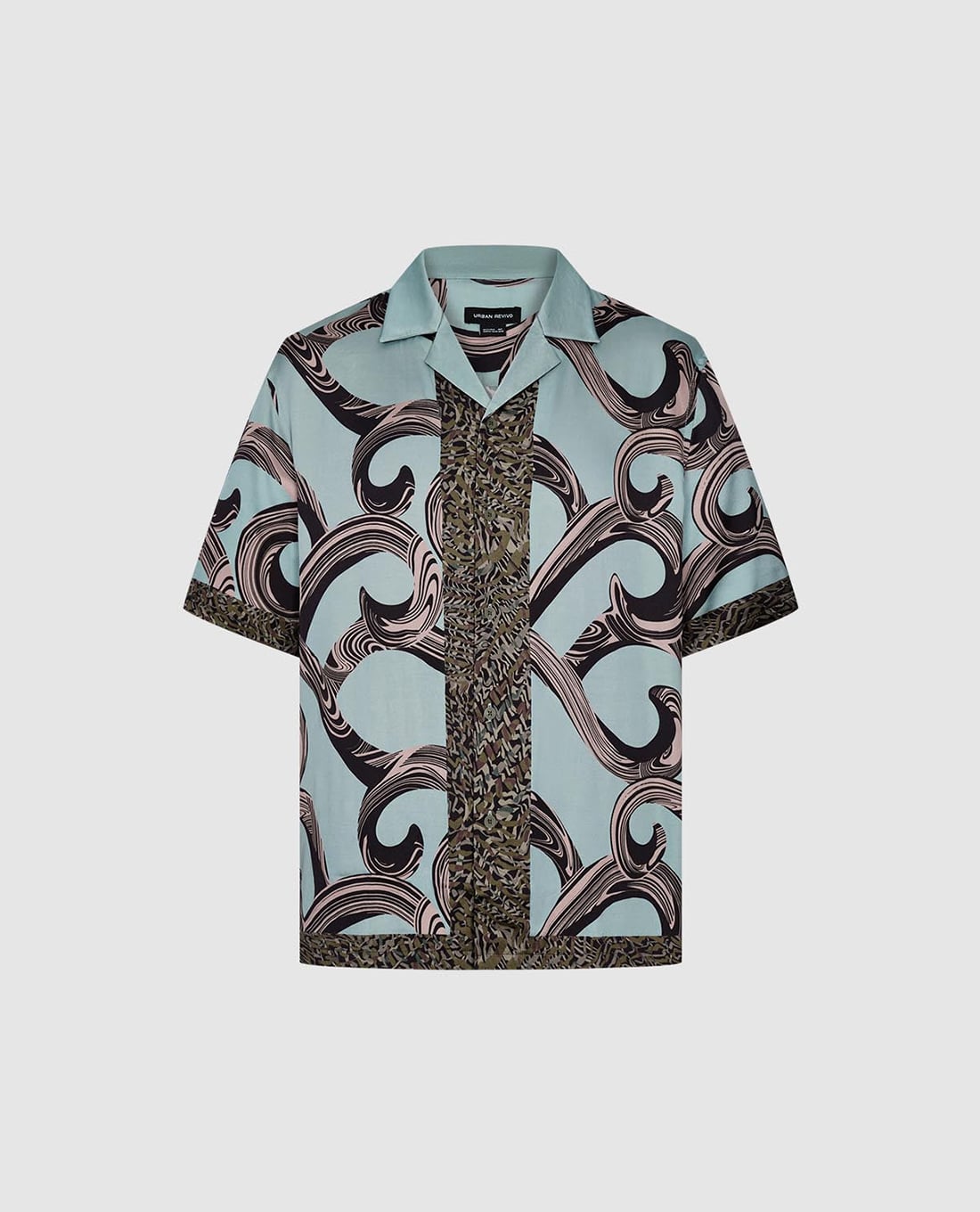 URBAN REVIVO - Áo sơ mi nam in họa tiết nghệ thuật