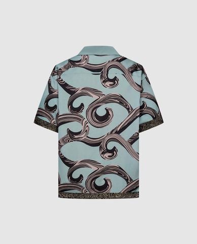  URBAN REVIVO - Áo sơ mi nam in họa tiết nghệ thuật 