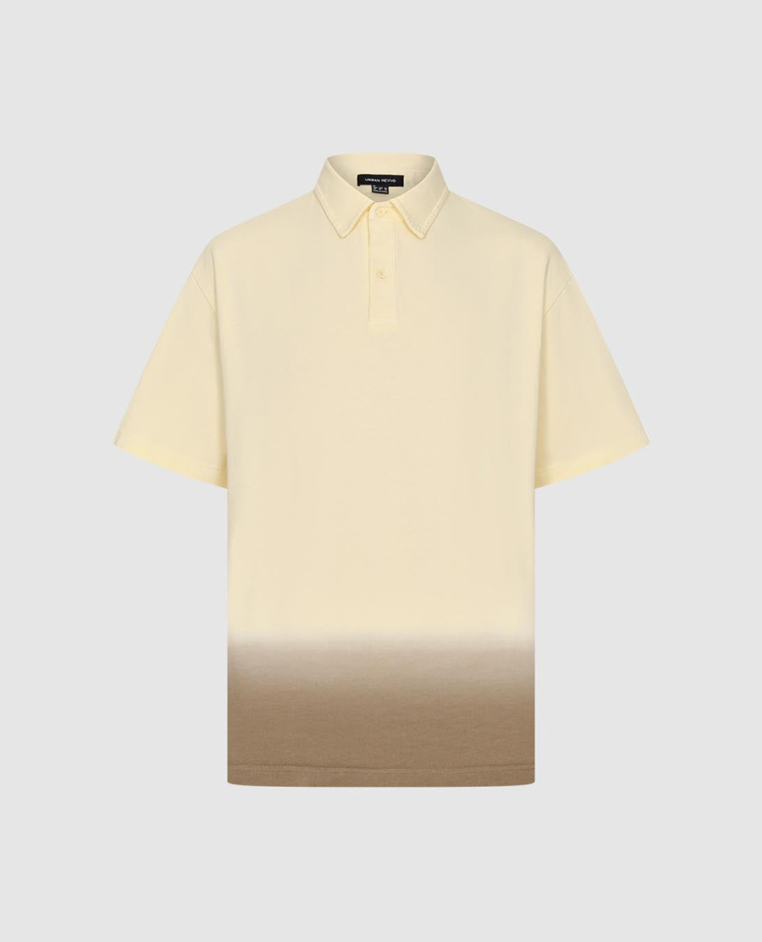 URBAN REVIVO - Áo polo nam cổ bẻ tay ngắn thời thượng