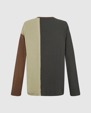  URBAN REVIVO - Áo thun nam cổ tròn tay dài trẻ trung Printed Loose 