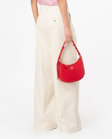  PINKO - Quần ống rộng lưng cao phối xếp li nhỏ Robotech 