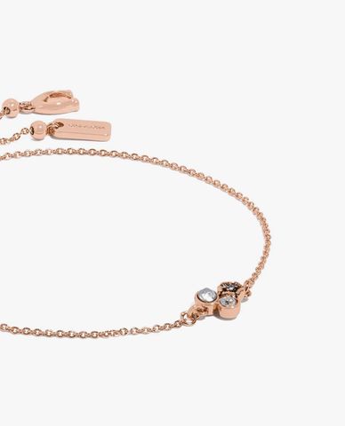  COACH - Vòng đeo tay nữ mắc xích Mini Tea Rose Cluster Slider 