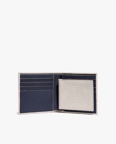  COACH - Ví da nam dạng gập 3 In 1 thời trang 