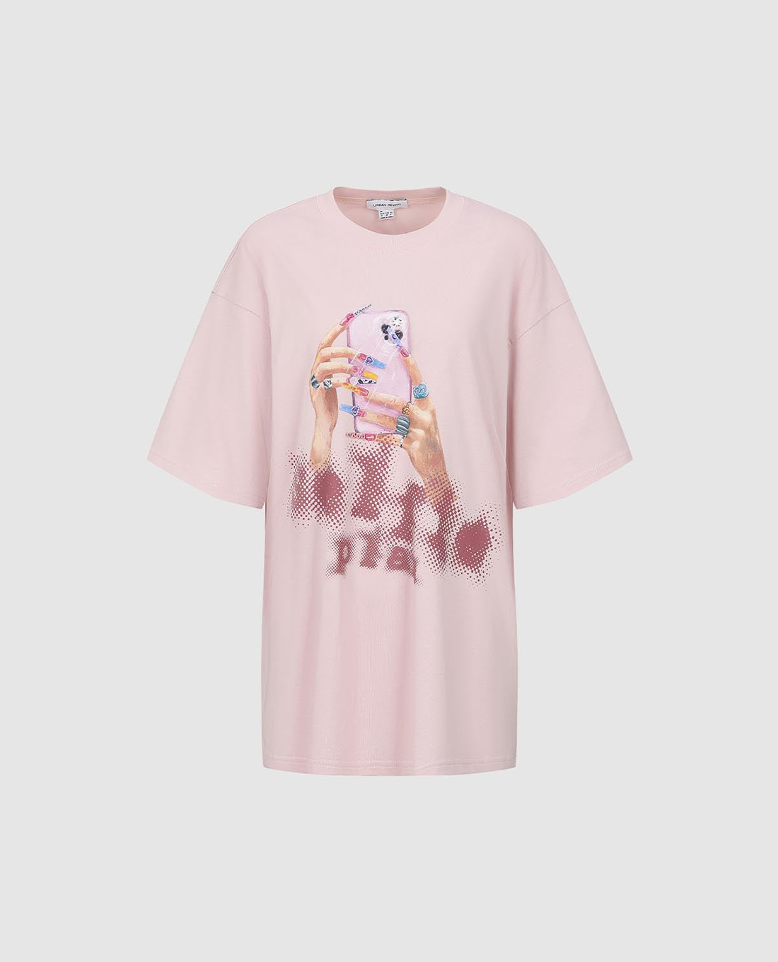 URBAN REVIVO - Áo thun nữ cổ tròn tay ngắn Printed